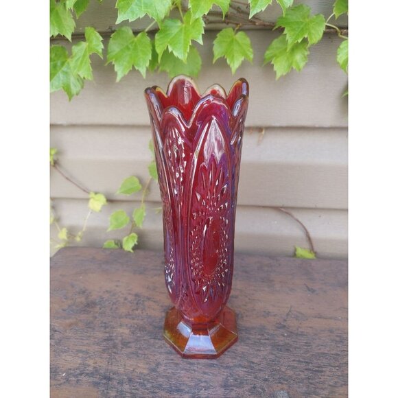 Indiana Glass Heirloom Swung Vase --AS IS-- READ - Picture 6 of 10